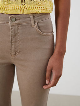 Crop Flare Kad?n Jean Pantolon