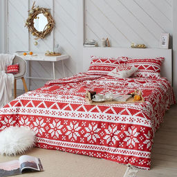 Постельное белье LoveLife евро Christmas ornament 200*217см,240*225см,50*70см-2шт  фото 18