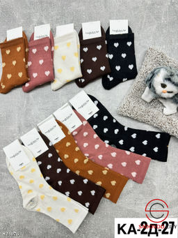 Женские высокие носки из хлопка