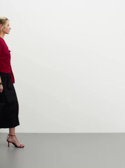 Футболка с драпировкой из поплина / Zarina  фото 3