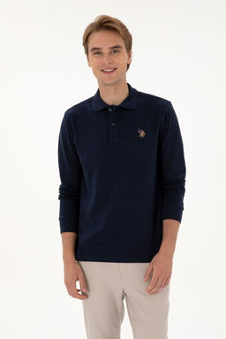 Erkek Lacivert Basic Sweatshirt Sepette S_rpriz _ndirim