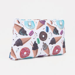 Цена за 3 шт. Косметичка на молнии, белая