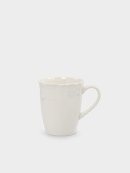 Кружка, 400 мл, фарфор P, белая, Волнистый край, White ocean - Anna lafarg фото 3