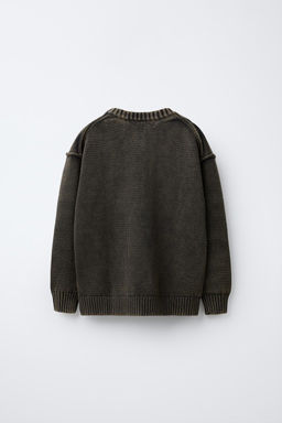 ACID WASH KNIT SWEATER - Zara фото 2