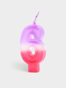 Цена за 10 шт. Свеча цифра для торта «6», 8×3.75×1 см