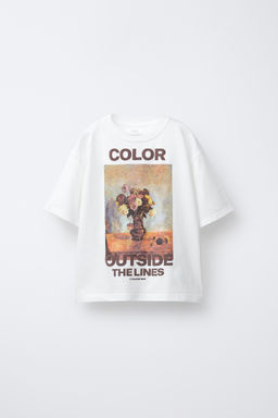 T-SHIRT WITH RAISED CHECK PRINT