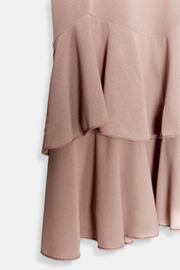 VESTIDO CORTO VOLANTES / Salm?n - Zara фото 8