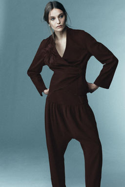 LIMITED EDITION DRAPED FEATHER SHIRT - Zara фото 9