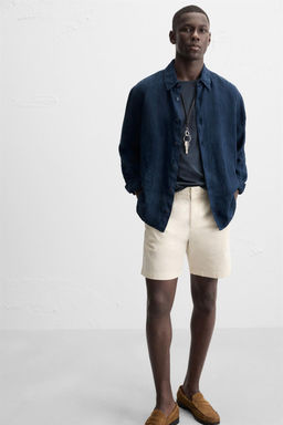 PLEATED REGULAR FIT BERMUDA SHORTS - Zara фото 24