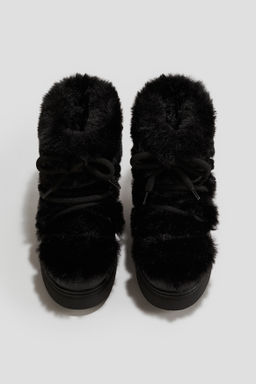 Botas de nieve efecto pelo con forro c?lido - H&m фото 5