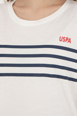 Женская футболка цвета экрю - U.s. polo assn фото 7