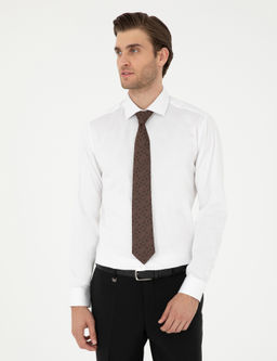 Beyaz Ex. Slim Fit Uzun Kollu Basic G_mlek