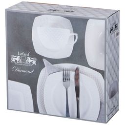 САЛАТНИК LEFARD ДИАМАНД КВАДРАТ 18,5*18,5*6,4СМ 850МЛ СМ  фото 2