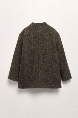 AGES 6-10 / LIMITED EDITION WOOL BLEND STAND COLLAR COAT - Zara фото 2