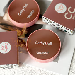 CC-Пудра Компактная Матирующая Speed White SPF40 Pa+++ (24 Средний Беж) CATHY DOLL, 12 гр  фото 13