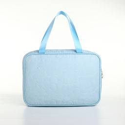 Косметичка-сумка на молнии, большая, с ручками, голубая - Simaland фото 2