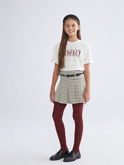 Pileli K?z ?ocuk ?ort Etek