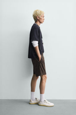 BERMUDA TWILL RELAXED FIT / Marr?n