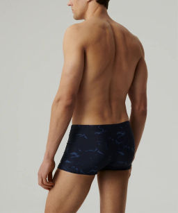 ATLANTIC KMS-319 Купальные шорты Print темно-синий + голубой  фото 3