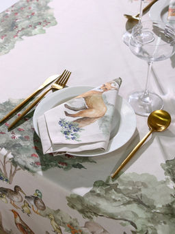 Набор кухонный «Этель» Forest landscape: скатерть 148×183 ±2 см с ГМВО, салфетка 40×40 см - 8 шт.