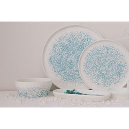 Тарелка Magistro Лунный океан, d=28 см, фарфор, белая фото 5