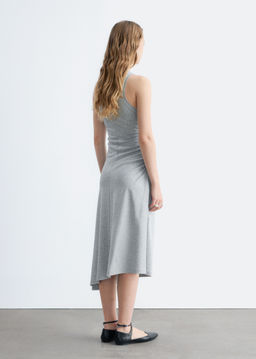 Vestido midi asim?trico con fruncido - H&m фото 4