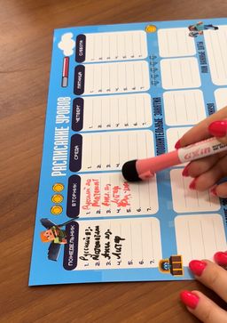 РАСПИСАНИЕ УРОКОВ ЛАМИНИРОВАННОЕ МАЙНКРАФТ 21х30 см (2726) - Мой органайзер фото 6