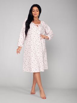 Ночная сорочка женская футер начёс МУЗА РОЗОВЫЙ