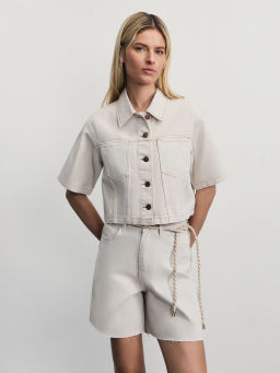 Джинсовые шорты А-силуэта / Zarina