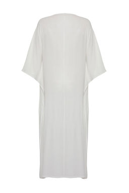 TRENDYOLMILLA Siyah Maxi Dokuma Plaj Elbisesi TBESS25EL00013  фото 7