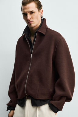 BOXY FIT WOOL BLEND JACKET - Zara фото 5