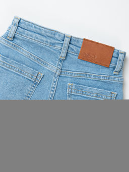 Джинсы прямые Голубые - Bungly фото 4