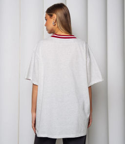 Футболка #КТ1715, светло-серый меланж - Dommod фото 3