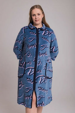 Халат М325337ср синий/розовый - Елена фото 5