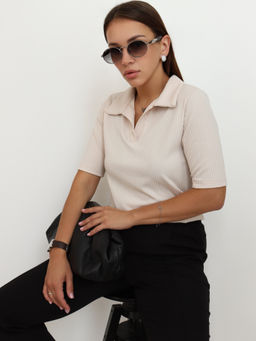 Футболка поло КФ100 Бежевый от фабрики Спортсоло