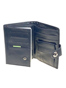 Кошелек-органайзер мужской из натуральной кожи, цвет черный - Greta фото 2