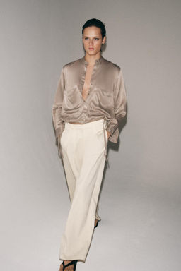 CAMISA SATINADA ZW COLLECTION / Vis?n claro