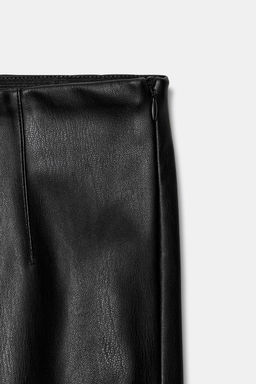 HIGH-WAIST FAUX LEATHER LEGGINGS - Zara фото 8