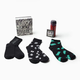 Набор подарочный KAFTAN Be rich, носки 3 пары, размер 41-44 (27-29 см), термос, открытка