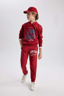 Спортивные штаны с принтом для мальчиков - Defacto фото 2