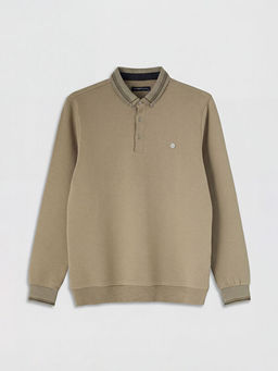 Polo Yaka Erkek Sweatshirt