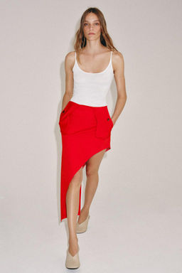 ASYMMETRIC POCKET SKIRT ZW COLLECTION