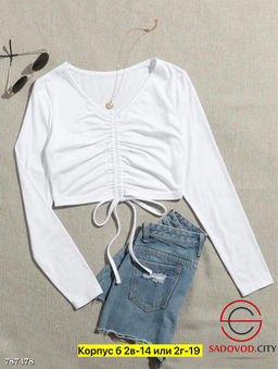 Кофта лапша со сборками - Bruno фото 3