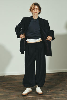 PINSTRIPE BLAZER WITH POCKETS