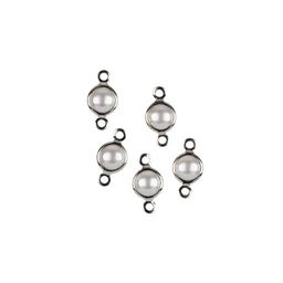 Zlatka Коннектор FMK-T03 6.6 х 13 мм 5 х 5 шт 01 под серебро