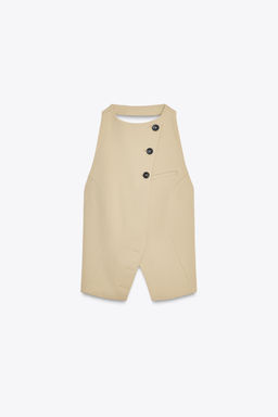 OPEN BACK WAISTCOAT TOP - Zara фото 7
