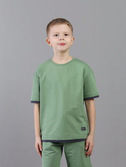 CRB wear / CSJB 90306-35K Комплект для мальчика (футболка, шорты),хаки/Ex.Cherubino фото 2