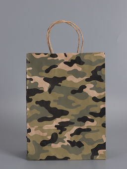 Пакеты подарочные крафт «23 Февраля», камуфляж, 24×10.5×32 см, набор 4 шт.