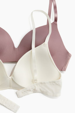 Pack de 2 sujetadores de microfibra sin aros - H&m фото 5