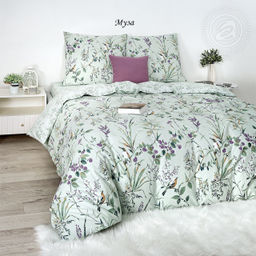 Комплект постельного белья Муза, Поплин евро